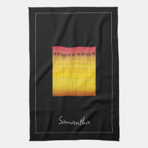 Happy Birthday, Tropical Summer Tea Towel