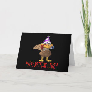 Happy Birthday Turkey Card