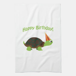 Happy Birthday! Turtle Tea Towel