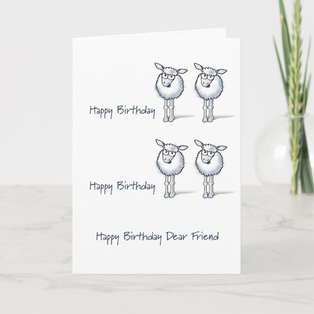 Happy Birthday TWO EWE! Card (Front)