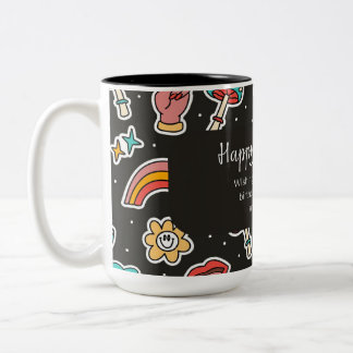 Happy Birthday Two-Tone Coffee Mug