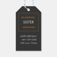 Happy Birthday, Typography White and Orange