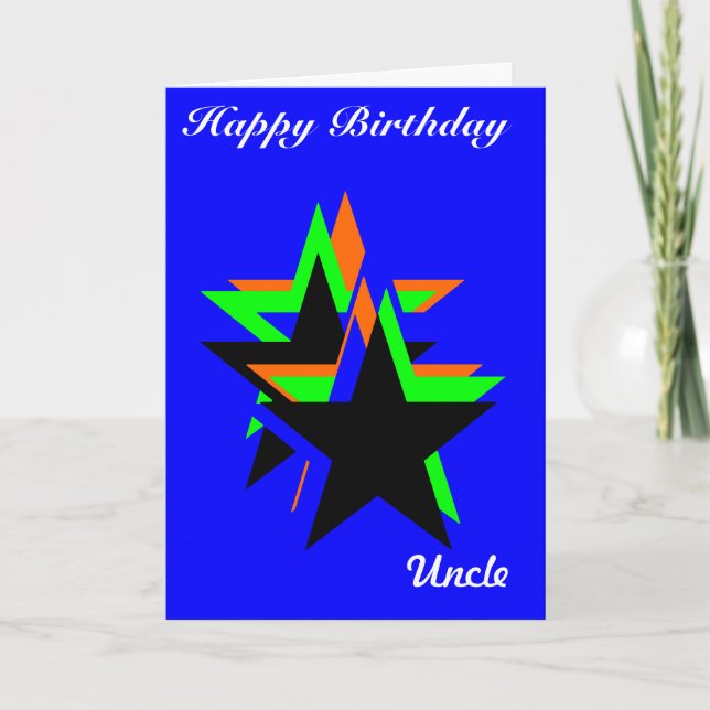 Happy Birthday uncle greeting cards (Front)