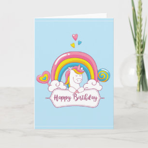 Happy Birthday Unicorn Card
