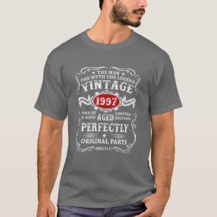 Happy Birthday Vintage 1936 Birthday Floral Flower T-Shirt