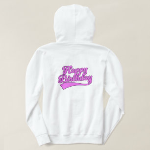 Happy Birthday vintage font Hoodie