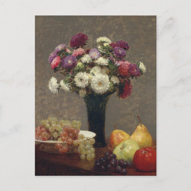 Happy Birthday Vintage Impressionist Art Postcard (Front)