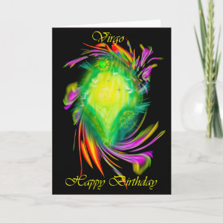 Happy Birthday Virgo - Jungfrau Card