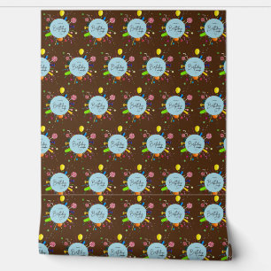 Happy Birthday Wallpaper custom vinyl Decor