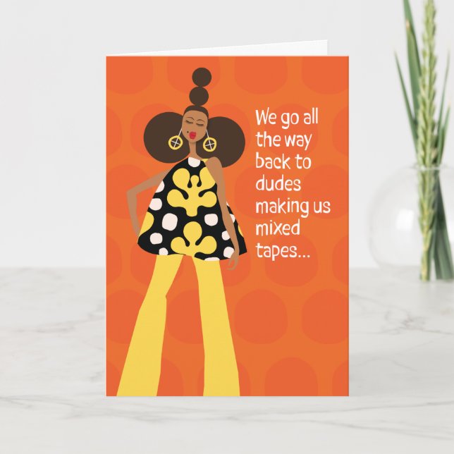 Happy Birthday - We go all the way back Thank You Card (Front)
