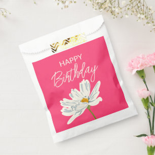 Happy Birthday While Summer Artistic Flower Favour Bags