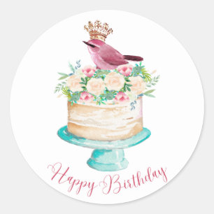Happy Birthday, Whimsical Stickers
