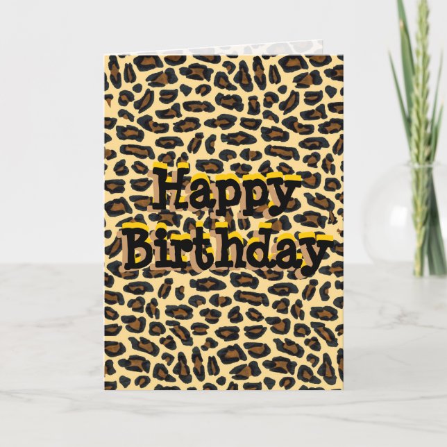 Happy Birthday Wild Man Card (Front)