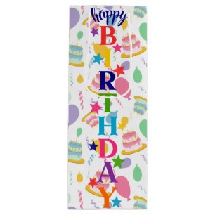 Happy Birthday Wine Gift Bag