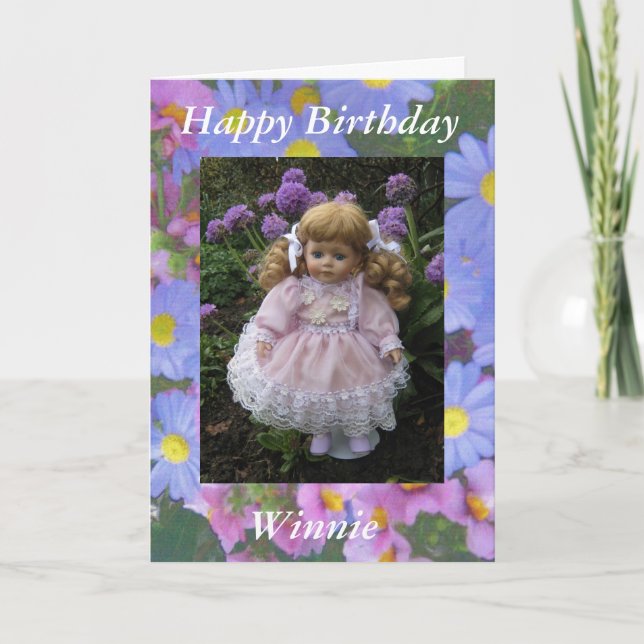 Happy Birthday Winnie Card (Front)