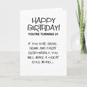 happy birthday wish for young person card