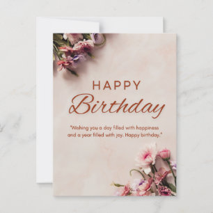 Happy birthday wishing  postcard