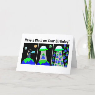 Happy Birthday with Aliens! card by Jo Images