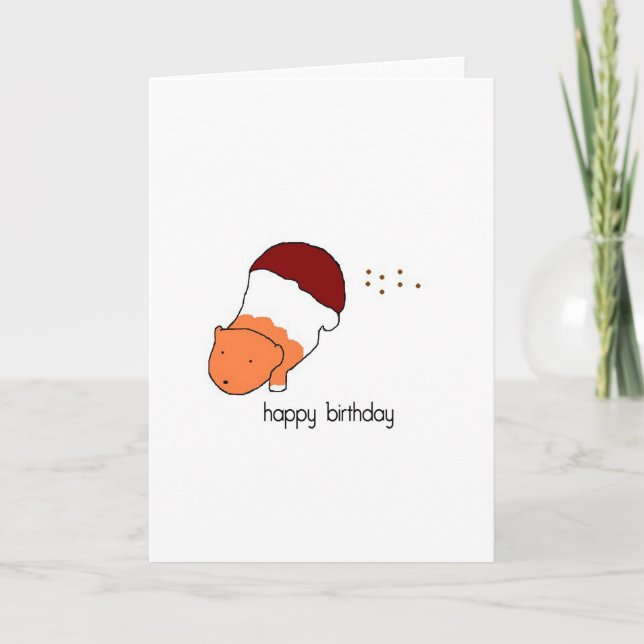 Happy birthday with Guinea Pig Card (Front)