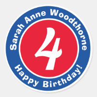 Happy Birthday with Name & Age 4