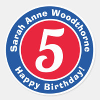 Happy Birthday with Name & Age 5