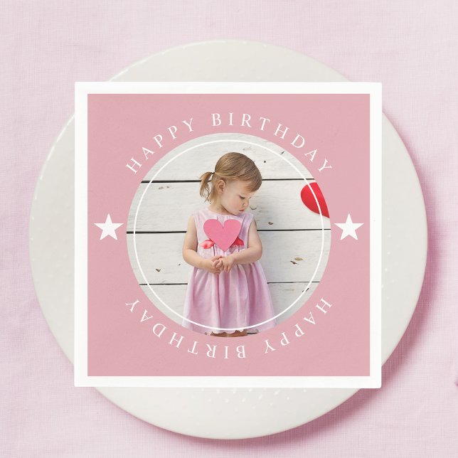Happy Birthday With Photo Napkin (Creator Uploaded)