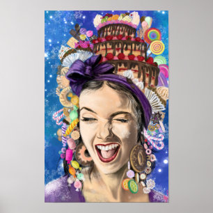 Happy Birthday Woman Poster
