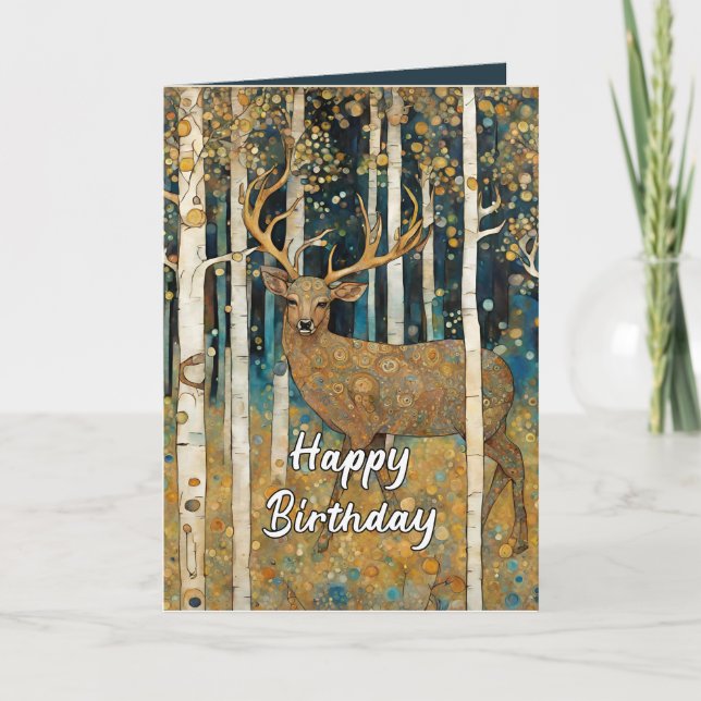 Happy Birthday Won-deer-ful Dad Thank You Card (Front)