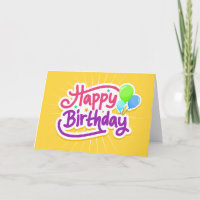 Happy Birthday Word Cloud
