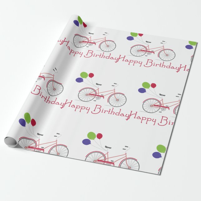 Happy Birthday Wrapping Paper (Unrolled)