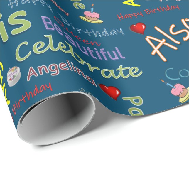 Happy Birthday Wrapping Paper Angelina (Roll Corner)