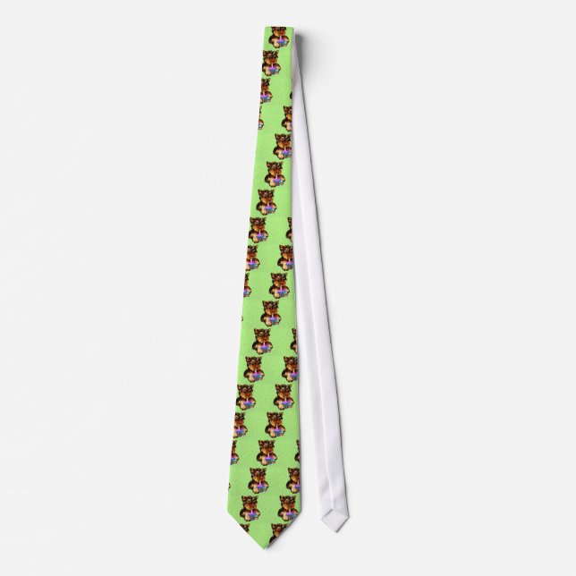 HAPPY BIRTHDAY YORKIE POO TIE (Front)
