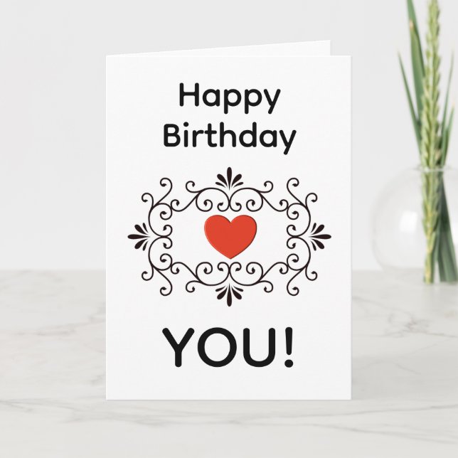 HAPPY BIRTHDAY YOU CARD (Front)