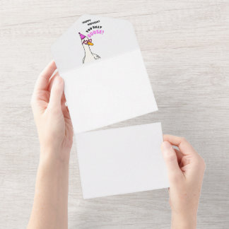 Happy Birthday You Silly Goose All In One Invitation