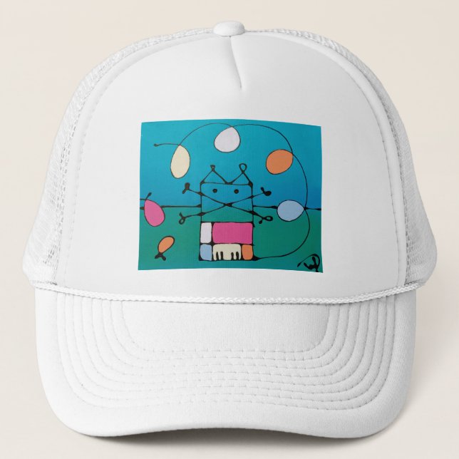 happy birthdaycat - T-shirt Trucker Hat (Front)