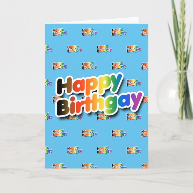 Happy Birthgay Card (Front)