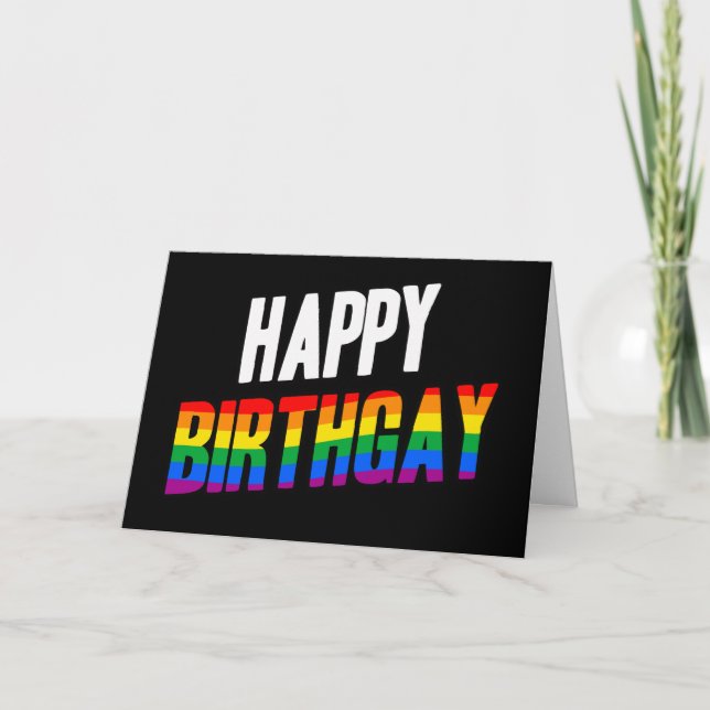 Happy Birthgay Card (Front)