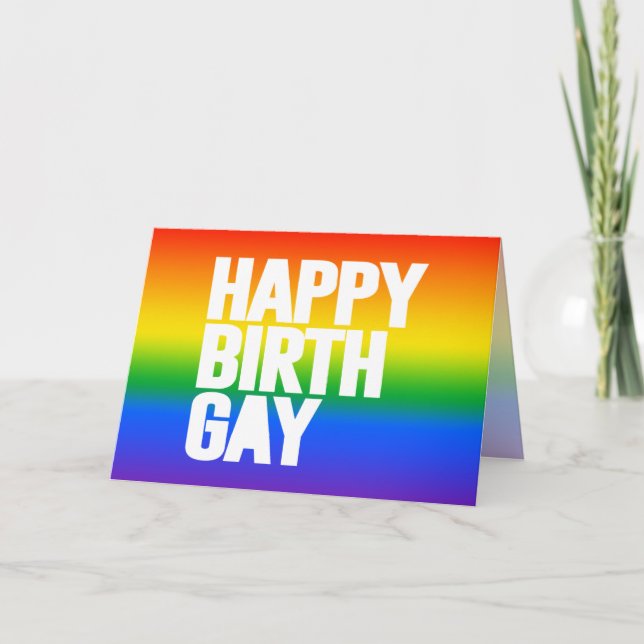 Happy Birthgay Card (Front)