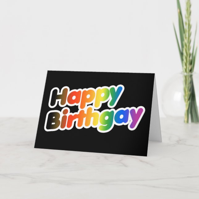 Happy Birthgay Card (Front)