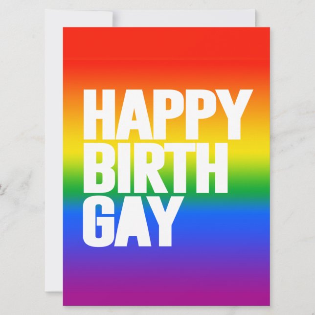 Happy Birthgay Card (Front)