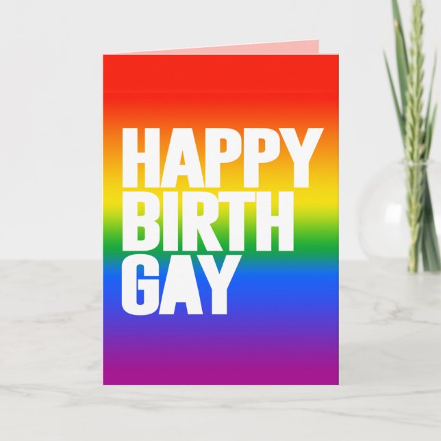 Happy Birthgay Card (Front)