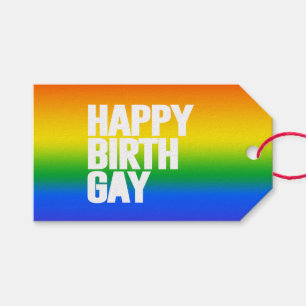 Happy Birthgay Gift Tags