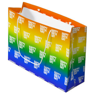 Happy Birthgay Large Gift Bag