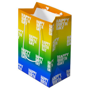 Happy Birthgay Medium Gift Bag