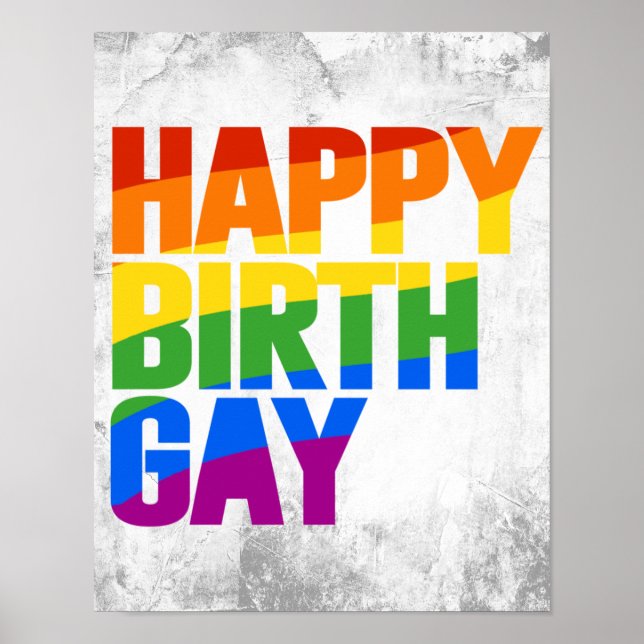 Happy Birthgay Poster (Front)