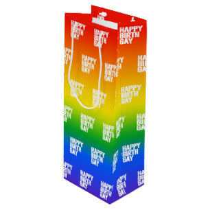 Happy Birthgay Wine Gift Bag