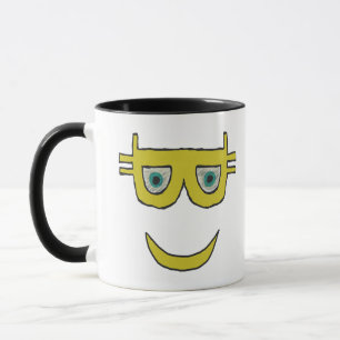 Happy Bitcoin Symbol Smile Mug