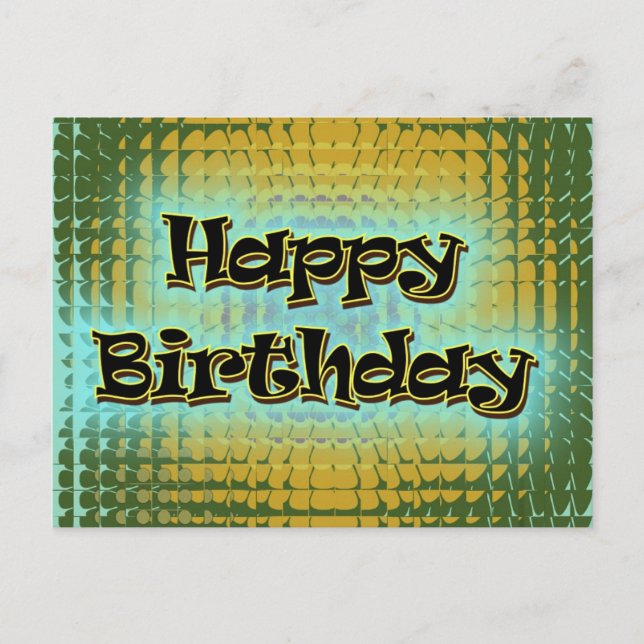 Happy Bithday Postcard (Front)