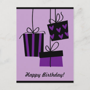 happy bithday - purple Postcard