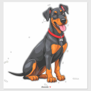 Happy Black and Tan Dog